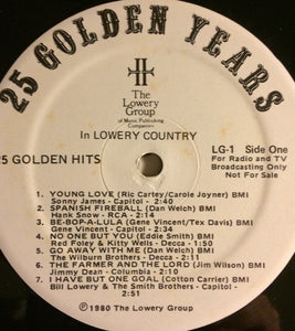 Various : 25 Golden Years In Lowery Country (2xLP, Comp, Promo)