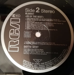 Dottie West : 20 Of The Best (LP, Comp)