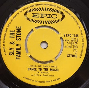 Sly & The Family Stone : Family Affair / Dance To The Music (7", Pic)