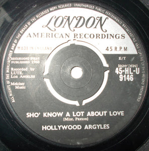 Hollywood Argyles : Alley-Oop / Sho' Know A Lot About Love (7")
