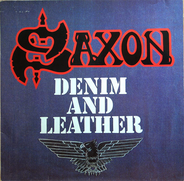 Saxon : Denim And Leather (LP, Album, WEA)