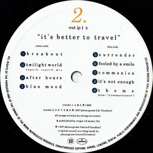 Swing Out Sister : It's Better To Travel (LP, Album)