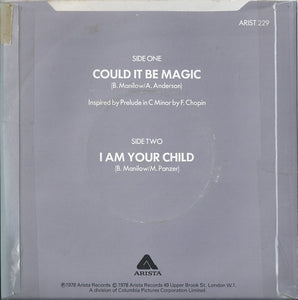 Barry Manilow : Could It Be Magic (7", Single, RE)