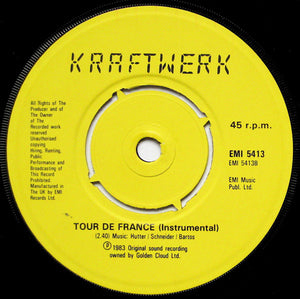 Kraftwerk : Tour De France (7", Single, Yel)