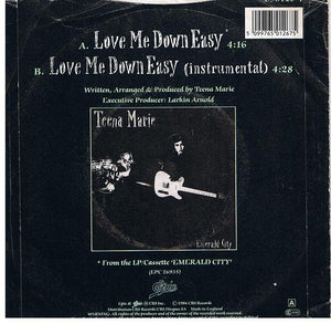 Teena Marie : Love Me Down Easy (7", Single)