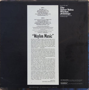Waylon Jennings : The Taker / Tulsa (LP, Album, RE, Tan)