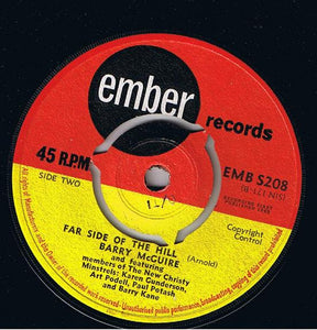 Barry McGuire And Featuring Members Of The New Christy Minstrels : Karen Gunderson / Art Podell / Paul Potash / Barry Kane : So Long, Stay Well / Far Side Of The Hill (7", Single)