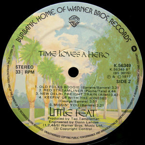 Little Feat : Time Loves A Hero (LP, Album)