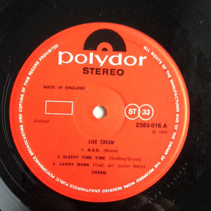 Cream (2) : Live Cream (LP, Album, RP)