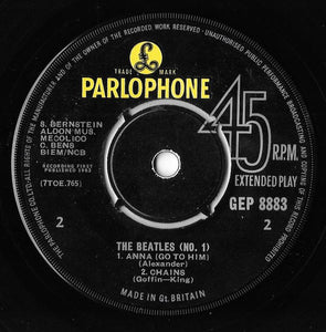 The Beatles : The Beatles No. 1 (7", EP, Mono, BuP)
