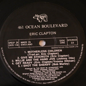 Eric Clapton : 461 Ocean Boulevard (LP, Album, RE)