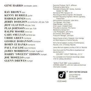 Gene Harris And  The Philip Morris Superband : World Tour 1990 (CD, Album)