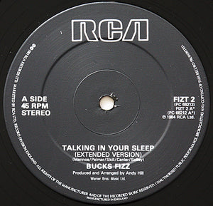 Bucks Fizz : Talking In Your Sleep (12", Single)