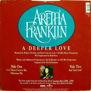 Aretha Franklin : A Deeper Love (12", Single)