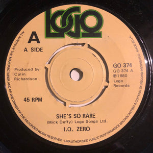 I.Q. Zero : She's So Rare (7")