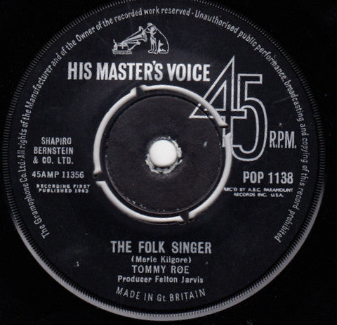 Tommy Roe : The Folk Singer (7