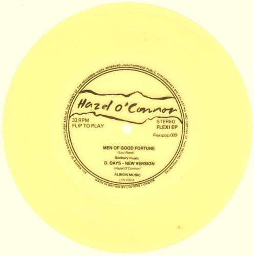 Hazel O'Connor : Men Of Good Fortune / D. Days (New Version) (Flexi, 7