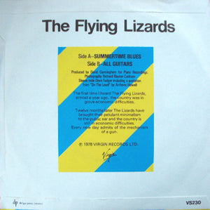 The Flying Lizards : Summertime Blues (7", Single)
