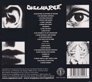 Discharge : Hear Nothing See Nothing Say Nothing (CD, RE, RM, Dig)
