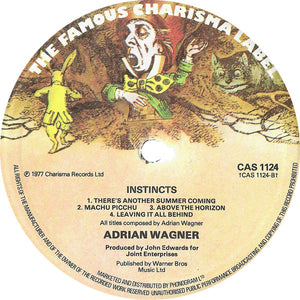 Adrian Wagner (2) : Instincts (LP, Album, Emb)