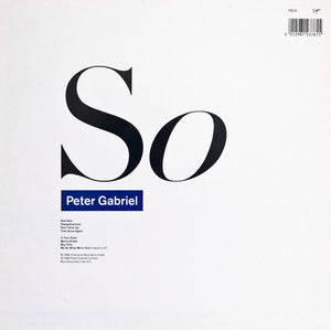 Peter Gabriel : So (LP, Album, Cop)