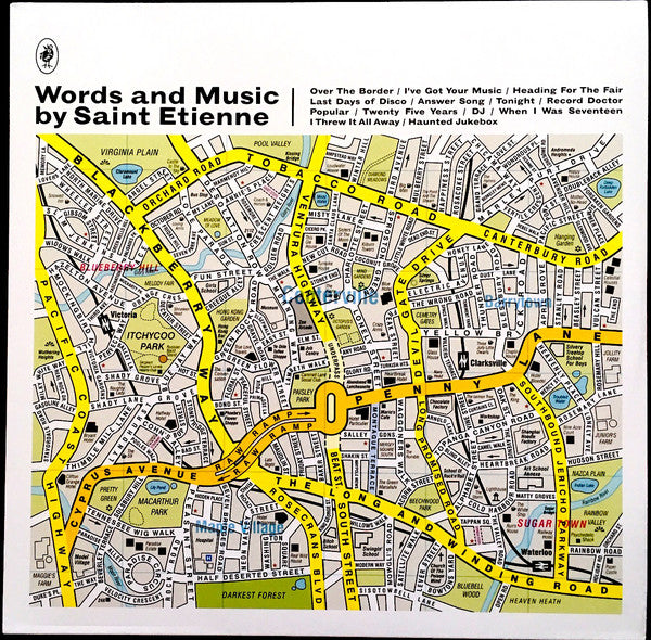 Saint Etienne : Words And Music By Saint Etienne  (LP, Album, Ltd, RE)