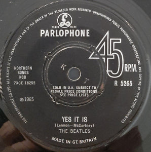 The Beatles : Ticket To Ride (7", Single, Mono)