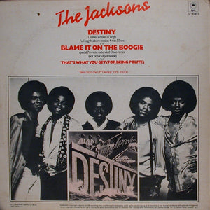 The Jacksons : Destiny (12", Single, Ltd)