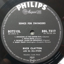 Load image into Gallery viewer, Buck Clayton With His All-Stars : Songs For Swingers (LP, Album, Mono)
