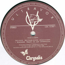 Load image into Gallery viewer, Ultravox : Rage In Eden (LP, Album)
