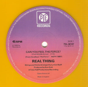 Real Thing* : Can You Feel The Force? (12", Ora)