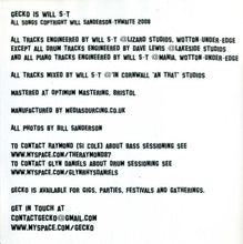 Load image into Gallery viewer, Gecko (15) : Songs In The Key Of Lizard (CD, Album)
