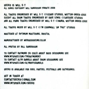 Gecko (15) : Songs In The Key Of Lizard (CD, Album)
