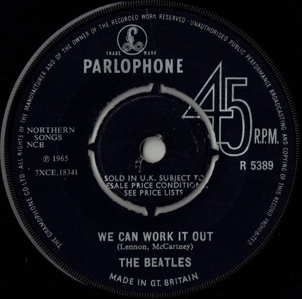 The Beatles : We Can Work It Out / Day Tripper (7