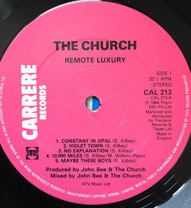 The Church : Remote Luxury (LP, Album, Comp)