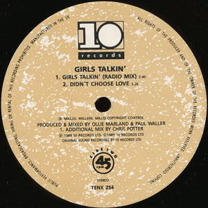 Girls Talkin' : Girls Talkin' (12", Single)