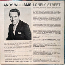 Load image into Gallery viewer, Andy Williams : Lonely Street (LP, Album, Mono)
