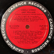 Load image into Gallery viewer, Andy Williams : Lonely Street (LP, Album, Mono)
