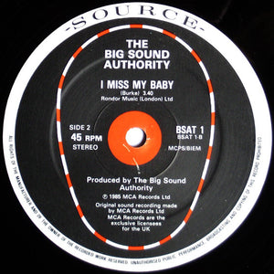 Big Sound Authority : This House (Is Where Your Love Stands) (12")