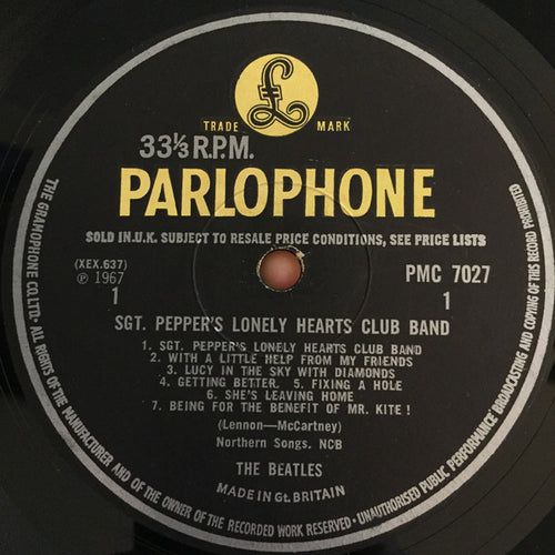 The Beatles : Sgt. Pepper's Lonely Hearts Club Band (LP, Album, Mono)