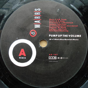 M|A|R|R|S : Pump Up The Volume (7", Single, Bla)