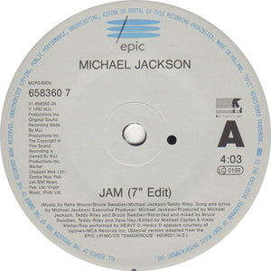 Michael Jackson : Jam (7", Single, Spe)