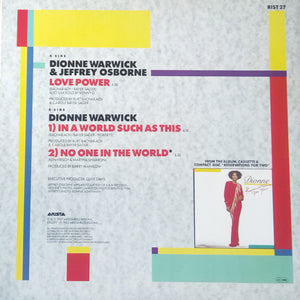 Dionne Warwick & Jeffrey Osborne : Love Power (12", Single)