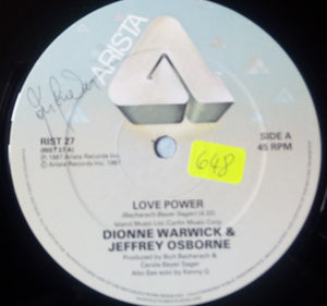 Dionne Warwick & Jeffrey Osborne : Love Power (12", Single)
