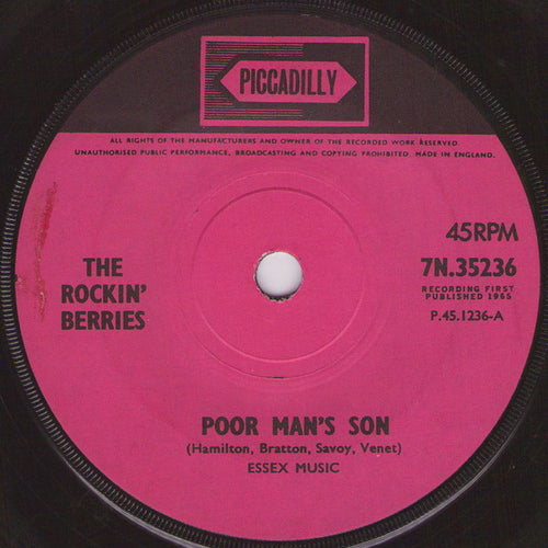 The Rockin' Berries : Poor Man's Son (7