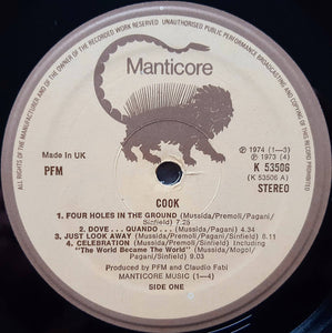 Premiata Forneria Marconi : Cook (LP, Album, Isl)