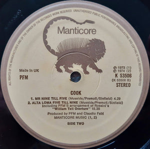 Premiata Forneria Marconi : Cook (LP, Album, Isl)