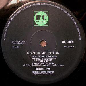 Steeleye Span : Please To See The King (LP, Album, Tex)
