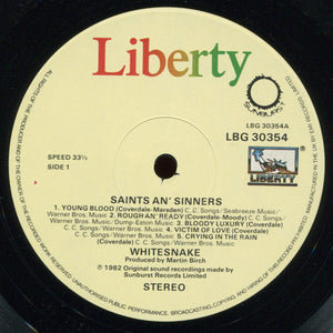 Whitesnake : Saints & Sinners (LP, Album)