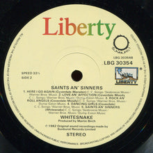 Load image into Gallery viewer, Whitesnake : Saints &amp; Sinners (LP, Album)
